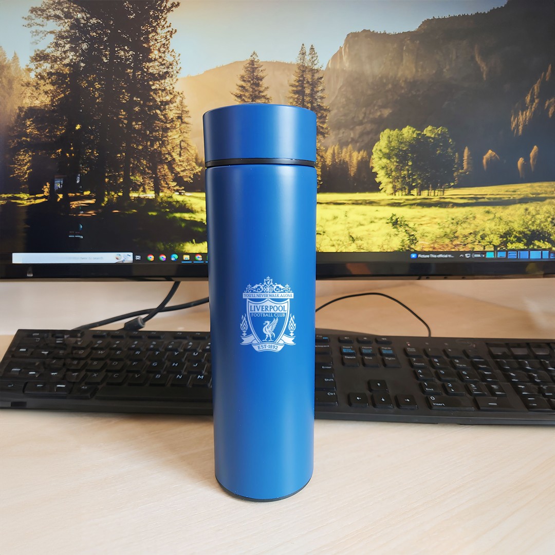LED Temperature Flask Liverpool Club Logo