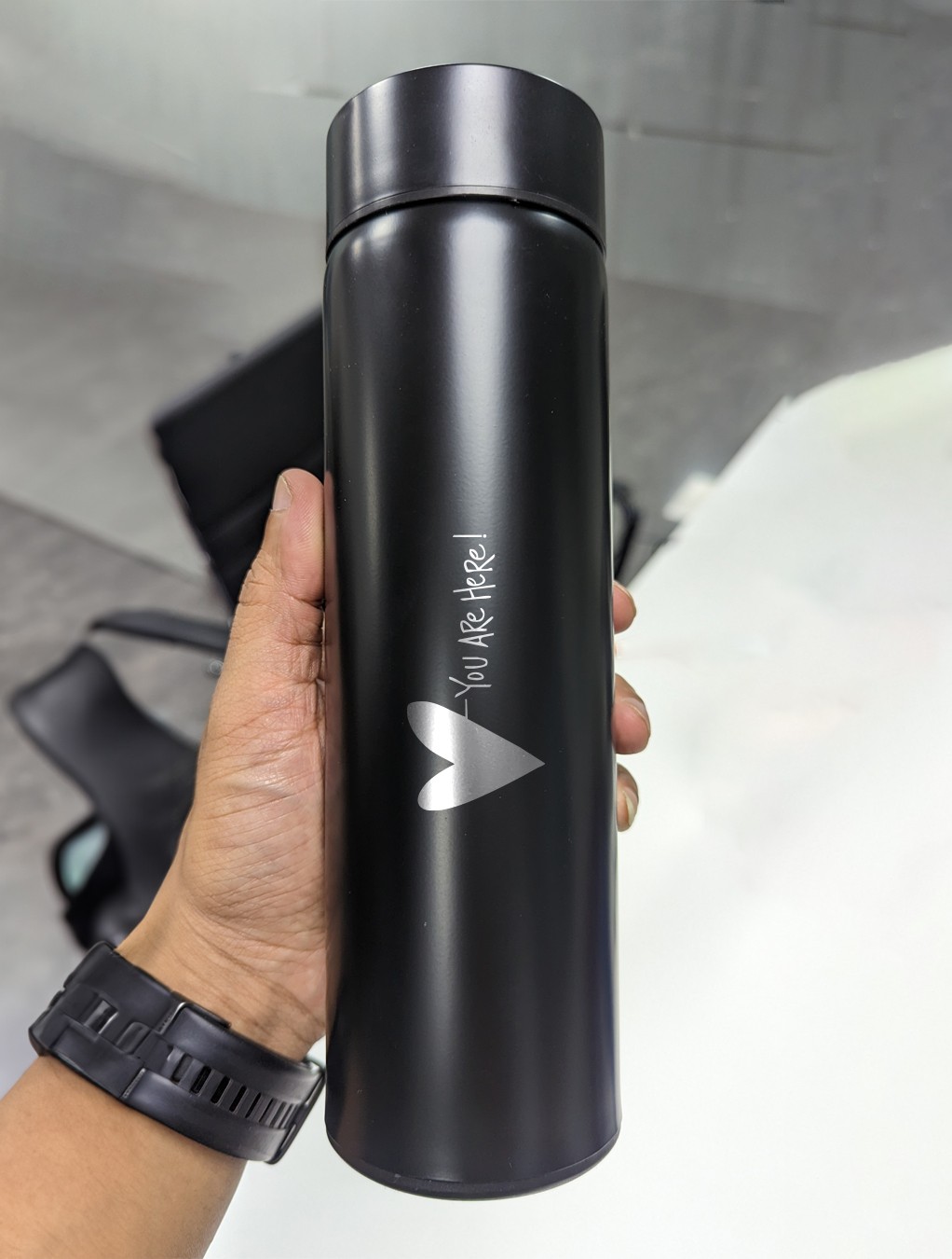 LED Temperature Flask Love 06